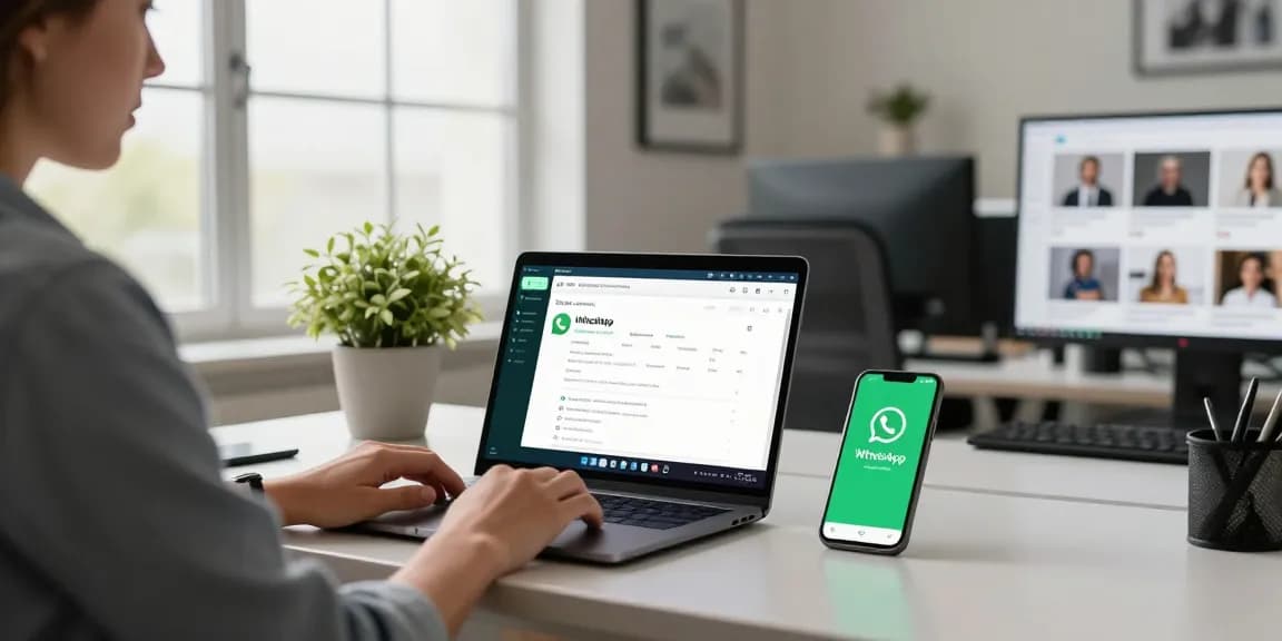 Engaging workspace with WhatsApp電腦版 displayed, promoting effective communication.