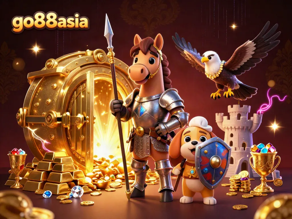 Engage with go88asia as medieval knights and treasures unite in an electrifying casino adventure.