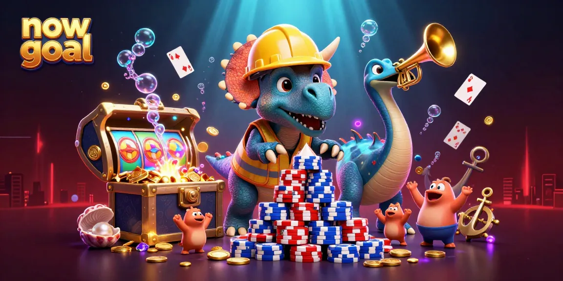 Engage with now goal to experience dynamic gambling excitement in a vibrant, illustrative scene.