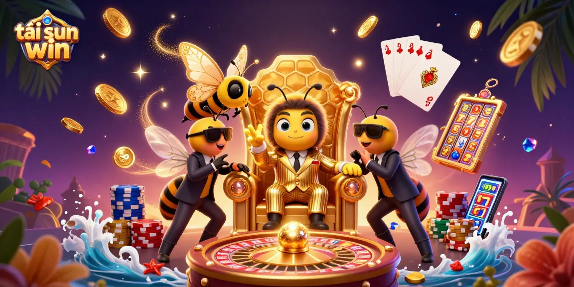 Join the fun at tải sun win with a vibrant 3D casino illustration featuring winning elements!